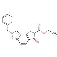 1235962-97-6 ethyl 2-benzyl-6-oxo-7,8-dihydrocyclopenta[e]indazole-7-carboxylate chemical structure