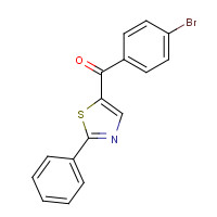 52421-62-2 (4-bromophenyl)-(2-phenyl-1,3-thiazol-5-yl)methanone chemical structure