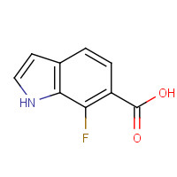 908600-75-9 7-fluoro-1H-indole-6-carboxylic acid chemical structure