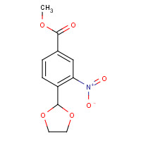 773095-63-9 methyl 4-(1,3-dioxolan-2-yl)-3-nitrobenzoate chemical structure
