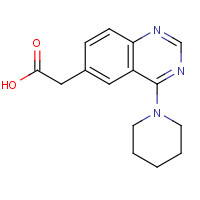 1233025-87-0 2-(4-piperidin-1-ylquinazolin-6-yl)acetic acid chemical structure