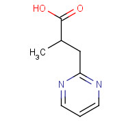 819850-14-1 2-methyl-3-pyrimidin-2-ylpropanoic acid chemical structure