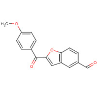 300664-77-1 2-(4-methoxybenzoyl)-1-benzofuran-5-carbaldehyde chemical structure