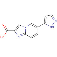 1167626-43-8 6-(1H-pyrazol-5-yl)imidazo[1,2-a]pyridine-2-carboxylic acid chemical structure