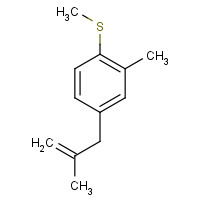 1245617-74-6 2-methyl-4-(2-methylprop-2-enyl)-1-methylsulfanylbenzene chemical structure