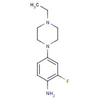 500205-60-7 4-(4-ethylpiperazin-1-yl)-2-fluoroaniline chemical structure