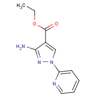 1338358-78-3 ethyl 3-amino-1-pyridin-2-ylpyrazole-4-carboxylate chemical structure