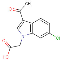 1386456-84-3 2-(3-acetyl-6-chloroindol-1-yl)acetic acid chemical structure