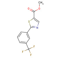 1018975-69-3 methyl 2-[3-(trifluoromethyl)phenyl]-1,3-thiazole-5-carboxylate chemical structure