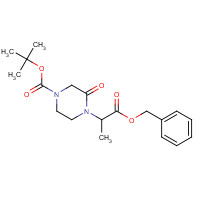 1448190-04-2 tert-butyl 3-oxo-4-(1-oxo-1-phenylmethoxypropan-2-yl)piperazine-1-carboxylate chemical structure