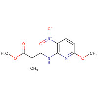 1407834-89-2 methyl 3-[(6-methoxy-3-nitropyridin-2-yl)amino]-2-methylpropanoate chemical structure