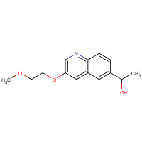 1197377-52-8 1-[3-(2-methoxyethoxy)quinolin-6-yl]ethanol chemical structure