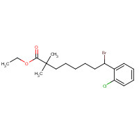 1373492-37-5 ethyl 8-bromo-8-(2-chlorophenyl)-2,2-dimethyloctanoate chemical structure