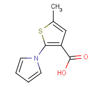 151258-67-2 5-methyl-2-pyrrol-1-ylthiophene-3-carboxylic acid chemical structure