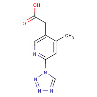 1374573-73-5 2-[4-methyl-6-(tetrazol-1-yl)pyridin-3-yl]acetic acid chemical structure
