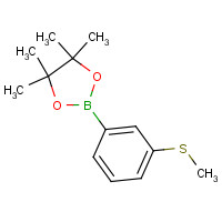710348-63-3 4,4,5,5-tetramethyl-2-(3-methylsulfanylphenyl)-1,3,2-dioxaborolane chemical structure