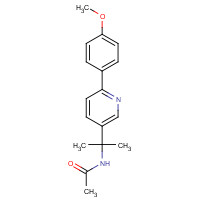 1260503-85-2 N-[2-[6-(4-methoxyphenyl)pyridin-3-yl]propan-2-yl]acetamide chemical structure