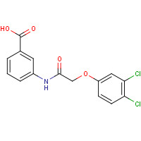 649773-65-9 3-[[2-(3,4-dichlorophenoxy)acetyl]amino]benzoic acid chemical structure