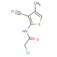 648859-02-3 2-chloro-N-(3-cyano-4-methylthiophen-2-yl)acetamide chemical structure