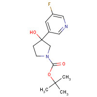 1225218-32-5 tert-butyl 3-(5-fluoropyridin-3-yl)-3-hydroxypyrrolidine-1-carboxylate chemical structure