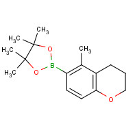 1154740-74-5 4,4,5,5-tetramethyl-2-(5-methyl-3,4-dihydro-2H-chromen-6-yl)-1,3,2-dioxaborolane chemical structure