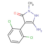 923972-91-2 5-amino-4-(2,6-dichlorophenyl)-2-methyl-1H-pyrazol-3-one chemical structure