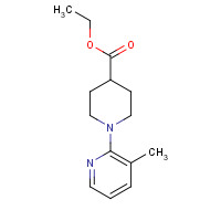1241894-51-8 ethyl 1-(3-methylpyridin-2-yl)piperidine-4-carboxylate chemical structure