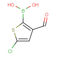 36155-87-0 (5-chloro-3-formylthiophen-2-yl)boronic acid chemical structure