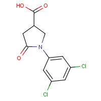 91064-26-5 1-(3,5-dichlorophenyl)-5-oxopyrrolidine-3-carboxylic acid chemical structure