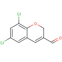 126350-18-3 6,8-dichloro-2H-chromene-3-carbaldehyde chemical structure