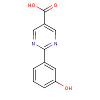 1068977-15-0 2-(3-hydroxyphenyl)pyrimidine-5-carboxylic acid chemical structure