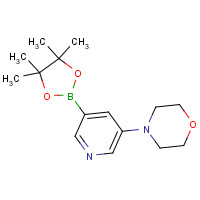 1201644-33-8 4-[5-(4,4,5,5-tetramethyl-1,3,2-dioxaborolan-2-yl)pyridin-3-yl]morpholine chemical structure