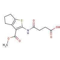 328025-47-4 4-[(3-methoxycarbonyl-5,6-dihydro-4H-cyclopenta[b]thiophen-2-yl)amino]-4-oxobutanoic acid chemical structure