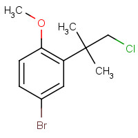 68505-83-9 4-bromo-2-(1-chloro-2-methylpropan-2-yl)-1-methoxybenzene chemical structure