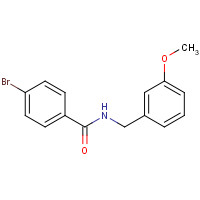 710310-41-1 4-bromo-N-[(3-methoxyphenyl)methyl]benzamide chemical structure