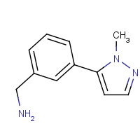 934570-45-3 [3-(2-methylpyrazol-3-yl)phenyl]methanamine chemical structure