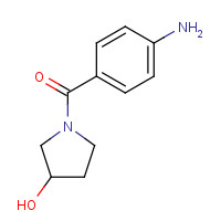 218631-52-8 (4-aminophenyl)-(3-hydroxypyrrolidin-1-yl)methanone chemical structure