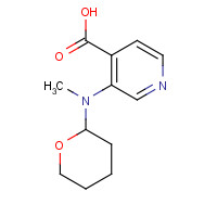 1461602-13-0 3-[methyl(oxan-2-yl)amino]pyridine-4-carboxylic acid chemical structure