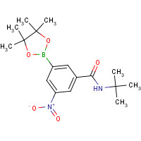 1309980-13-9 N-tert-butyl-3-nitro-5-(4,4,5,5-tetramethyl-1,3,2-dioxaborolan-2-yl)benzamide chemical structure