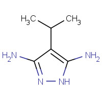 1375087-22-1 4-propan-2-yl-1H-pyrazole-3,5-diamine chemical structure
