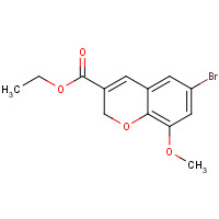 885271-21-6 ethyl 6-bromo-8-methoxy-2H-chromene-3-carboxylate chemical structure