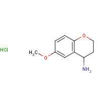 67858-19-9 6-methoxy-3,4-dihydro-2H-chromen-4-amine;hydrochloride chemical structure