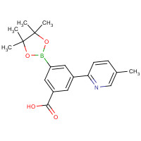 1150263-88-9 3-(5-methylpyridin-2-yl)-5-(4,4,5,5-tetramethyl-1,3,2-dioxaborolan-2-yl)benzoic acid chemical structure