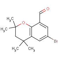 345964-32-1 6-bromo-2,2,4,4-tetramethyl-3H-chromene-8-carbaldehyde chemical structure