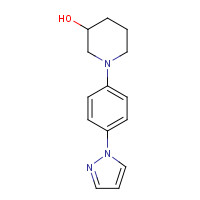 1429016-43-2 1-(4-pyrazol-1-ylphenyl)piperidin-3-ol chemical structure