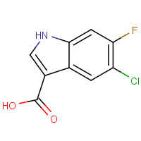 1404531-97-0 5-chloro-6-fluoro-1H-indole-3-carboxylic acid chemical structure