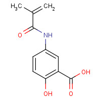 53193-87-6 2-hydroxy-5-(2-methylprop-2-enoylamino)benzoic acid chemical structure