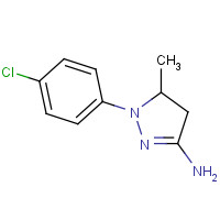 83959-21-1 2-(4-chlorophenyl)-3-methyl-3,4-dihydropyrazol-5-amine chemical structure
