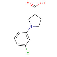 1086374-92-6 1-(3-chlorophenyl)pyrrolidine-3-carboxylic acid chemical structure