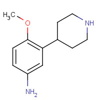 648901-49-9 4-methoxy-3-piperidin-4-ylaniline chemical structure